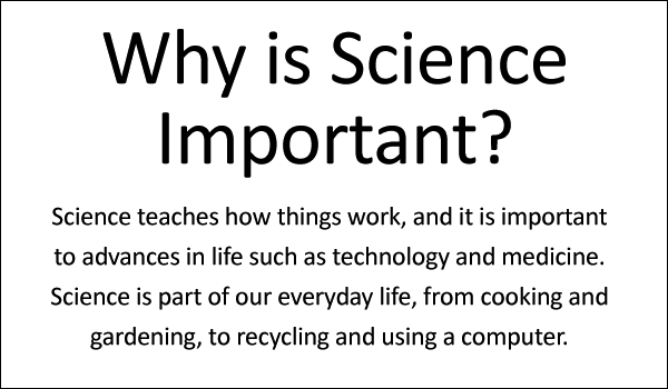 Why Science is Important