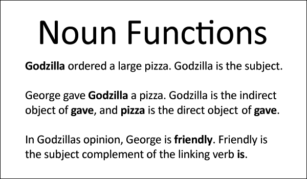 Noun Functions