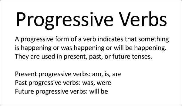 Progressive Verbs
