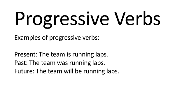 Progressive Verbs