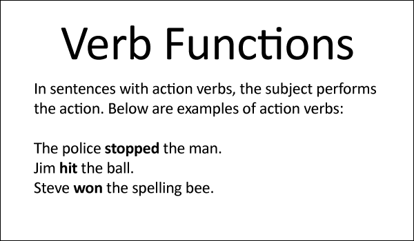 Verb Functions