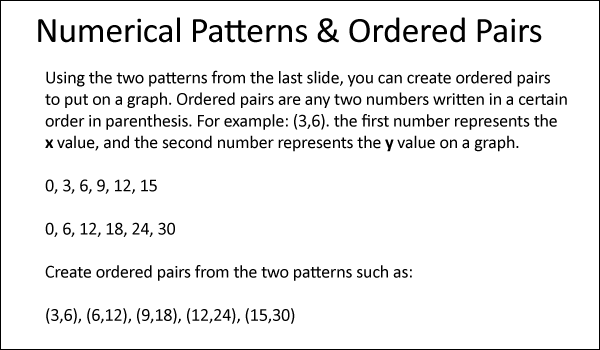 Ordered Pairs