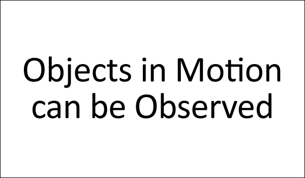 Objects In Motion