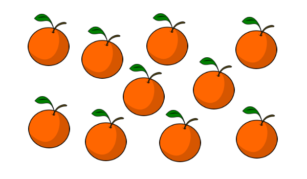 How many orange?