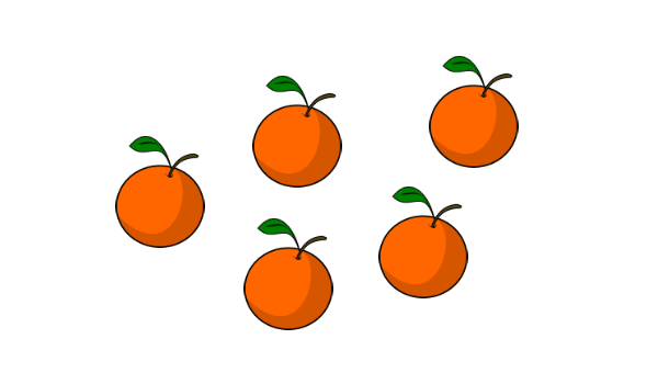 How many oranges?