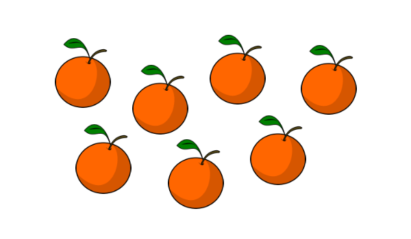 How many orange?